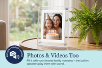 Little Picasso Frame playing a family birthday video
